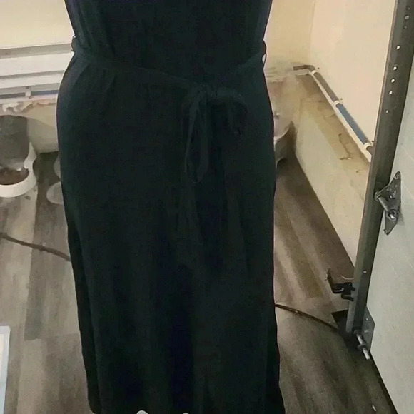 LAUREN RALPH LAUREN BLACK MAXI SHORT SLEEVE DRESS SIZE S - Picture 3 of 5